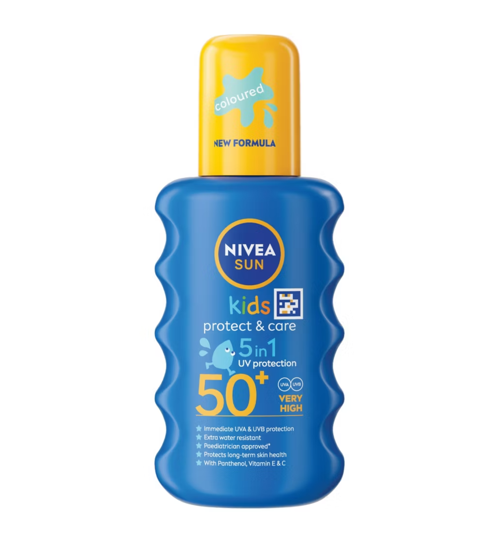 NIVEA SUN Kids Coloured Sun Cream Spray SPF50+ 200ml