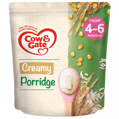 Cow & Gate Creamy Porridge Baby Cereal From 4-6 Months+, 125 g
