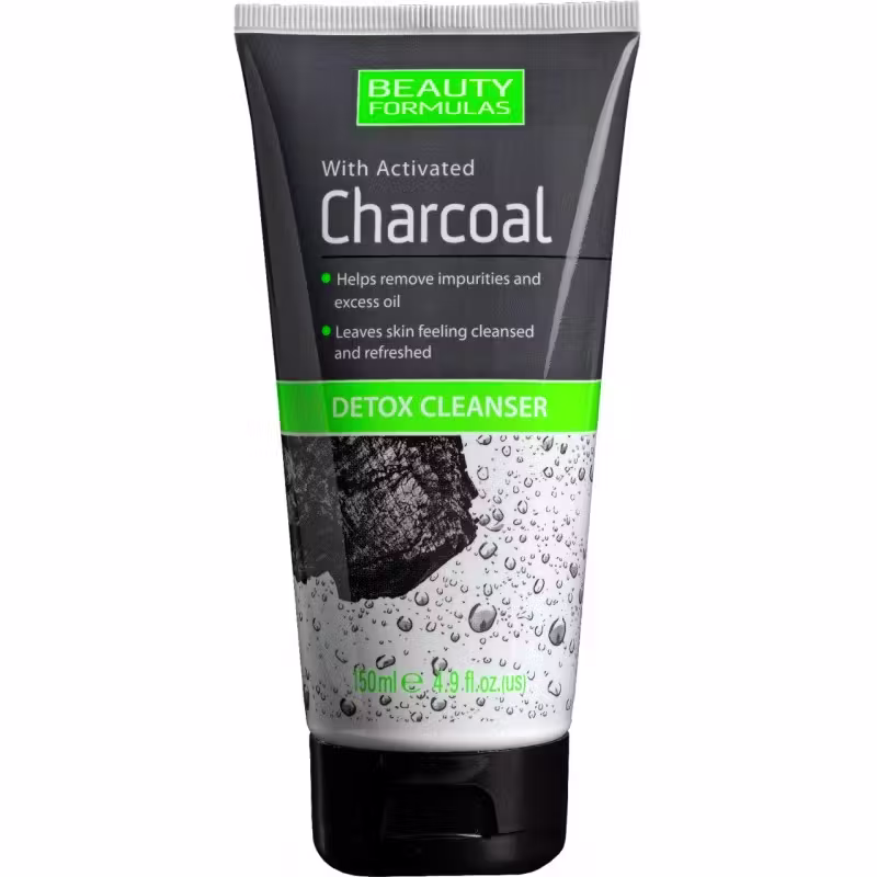 Beauty Formulas with Activated Charcoal Detox Cleanser 150ml