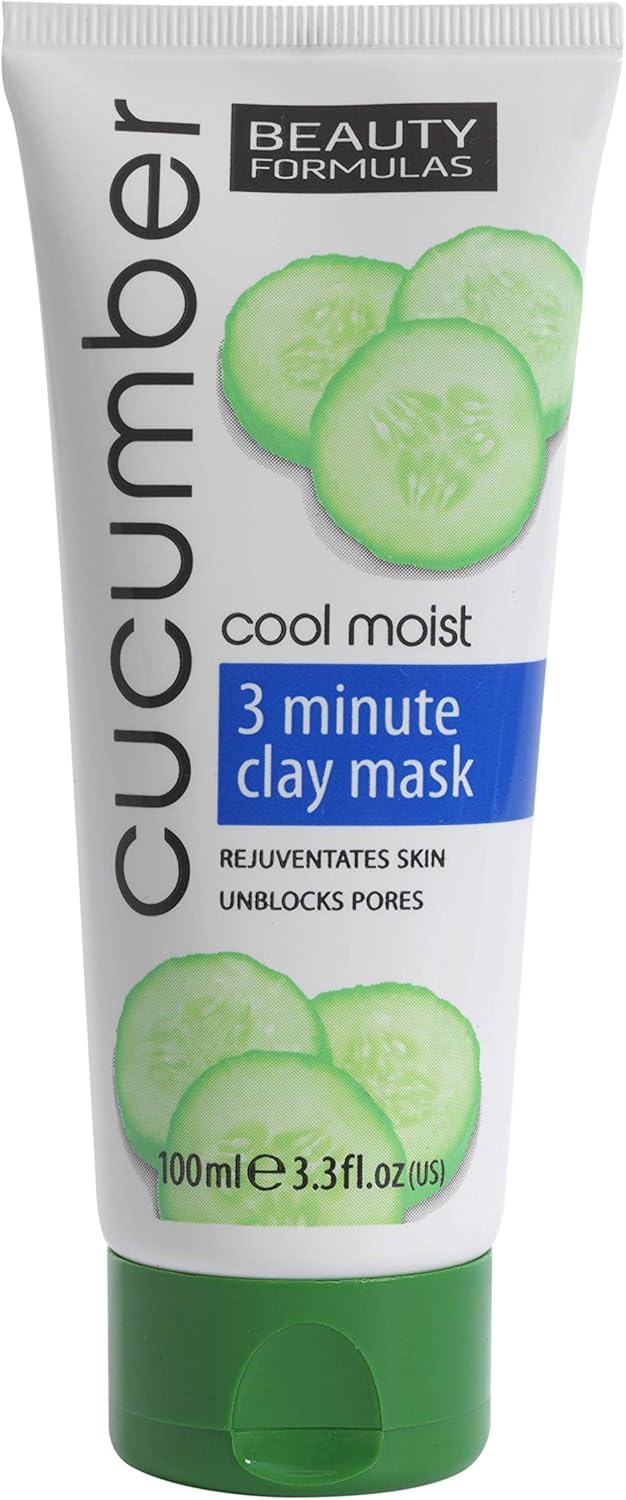 Beauty Formulas Cool Moist Cucumber 3 Minute Clay Mask 100ml