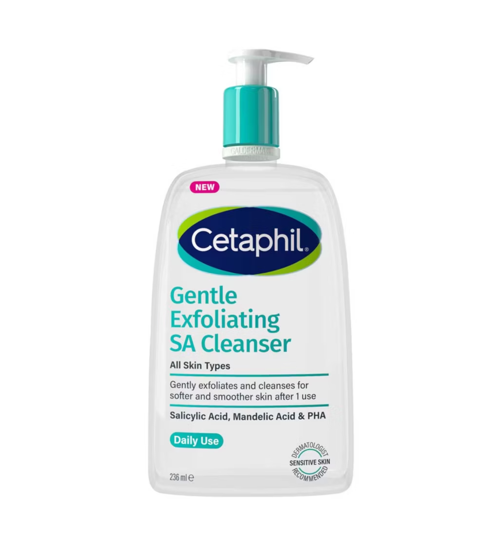Cetaphil Gentle Exfoliating Salicylic Acid Cleanser, 236ml, Sensitive Skin Face & Body Wash