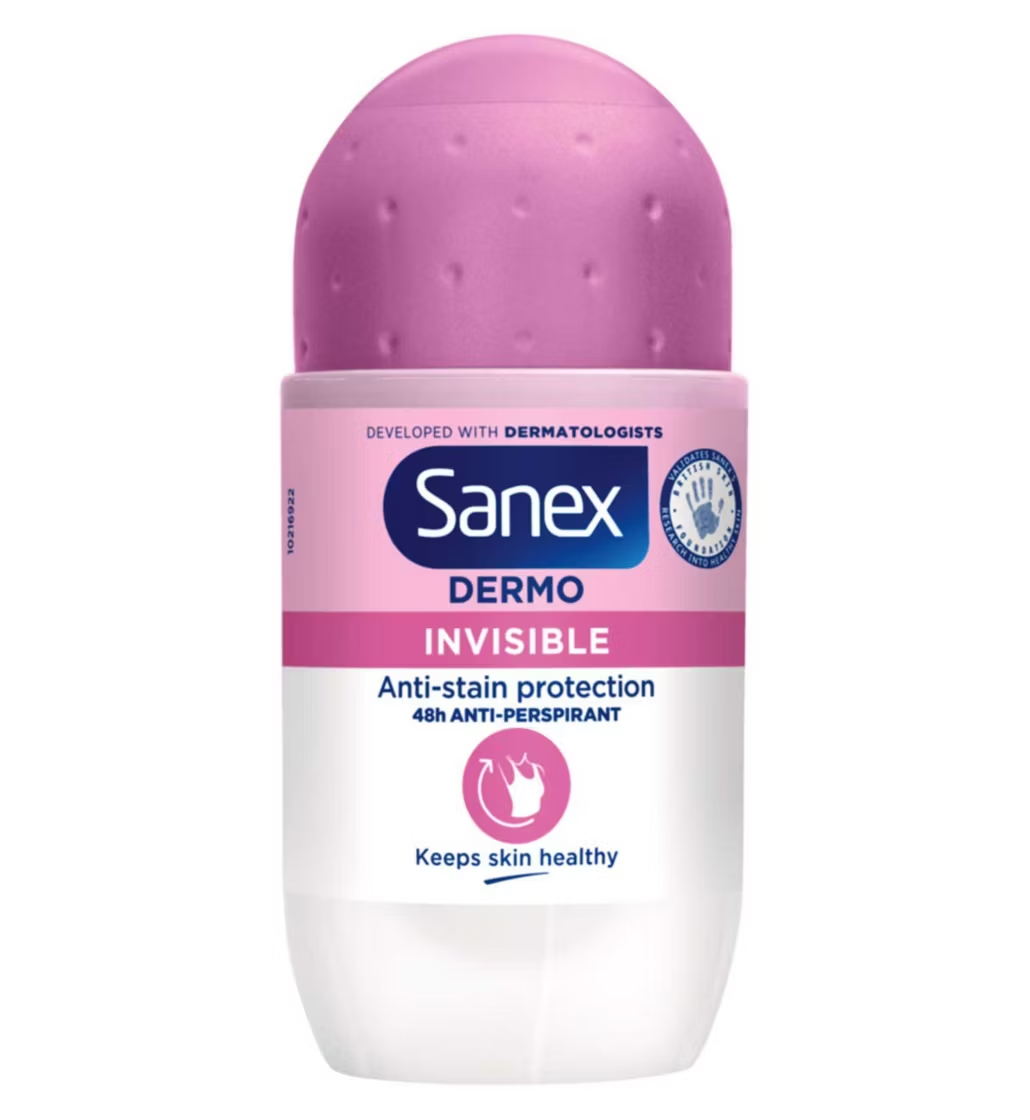 Sanex Dermo Invisible Dry Antiperspirant Roll On Deodorant 50ml