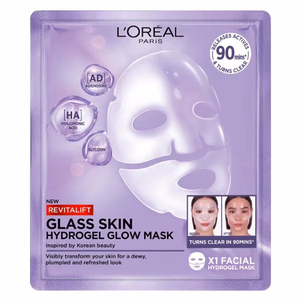 L'Oreal Paris Revitalift Glass Skin Hydrogel Glow Mask 25g