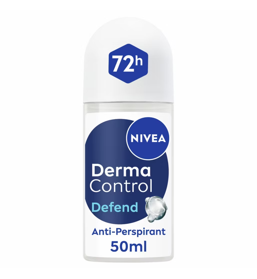 NIVEA Derma Control Defend Extra Comfort 72h Deodorant Roll On 50ml