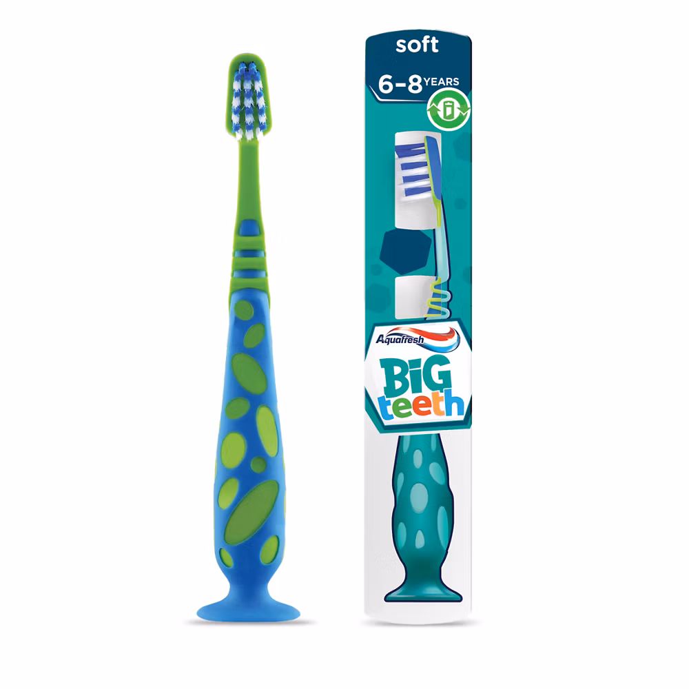 Aquafresh Big Teeth Soft Bristles Kids Toothbrush 6-8 Years